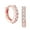 Rose Gold, variant on Rose Gold Plated Copper Post Cubic Zirconia Earrings for Women Valentine's Day Gift