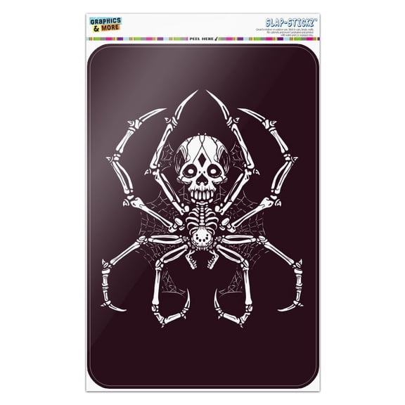Creepy Bone Skeleton Spider Home Business Office Sign