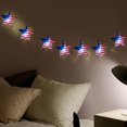 thumbnail image 5 of AZXY Red White and Blue LED String Lights with Remote, 9.84ft 30-Light Patriotic Star Lights for Indoor and Outdoor Independence Day, and Christmas Holiday Decorations, 5 of 8