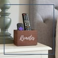 thumbnail image 4 of Farmhouse Remote Control Holder | Wooden Remote Caddy For Table | TV Remote Holder for Table Fits 3+ Remotes | Farmhouse Wooden Remote Organizer | Remote Control Caddy | TV Remote Caddy, 4 of 9