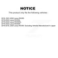 thumbnail image 2 of Positive Plus Front Rear Semi-Metallic Brake Pads Kit for Car Lexus RX350 RX450h RX350L RX450hL KPF-100464, 2 of 8