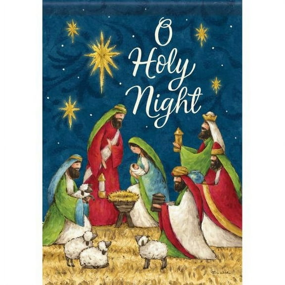 Flag-Garden-Durasoft-Nativity (12.5" x 18")