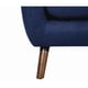 thumbnail image 3 of Sillón San Blas pata nogal - Azul Gaia Herbs Contemporáneo, 3 of 4
