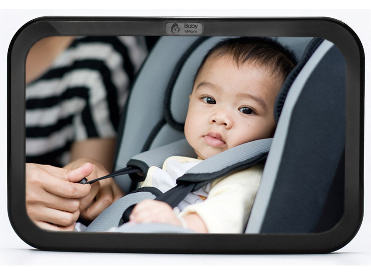 Back Seat Mirror Rear View Baby Car By Mom Wide Convex Shatterproof Glass And Fully