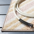 thumbnail image 3 of SAFAVIEH Sarasota Alton Geometric Indoor/Outdoor Area Rug, Pink/Brown, 6'7" x 6'7" Square, 3 of 6