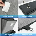 thumbnail image 5 of Homyfort Over the Door File Organizer, Hanging File Folders, Wall Organizers and Storage for Mail, Magazine, Notebooks, Planners, Office, Classroom, 5 Extra Large Pockets,Black., 5 of 7