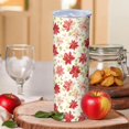thumbnail image 2 of Pioneer Flower Floral Print Pattern 20oz Skinny Tumbler with Straw & Lid, Double Wall Vacuum Insulated Cup, Leak-Proof, Cup Holder Friendly, Hot 6H Cold 12H, 2 of 5