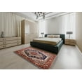 thumbnail image 4 of Ahgly Company Indoor Rectangle Mid-Century Modern Camel Brown Geometric Area Rugs, 2' x 3', 4 of 6