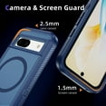 thumbnail image 6 of Allytechgroup Magnetic Back Case for Google Pixel 8, Military Grade Shockproof Anti-Scratch Durable Protection Slim Fit Lightweight Phone Case Cover for Women Men, Royalblue+Blue, 6 of 8