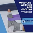Kinship Comfort Brands Plantar Fasciitis Toeless Compression Socks for Foot & Heel Pain Relief