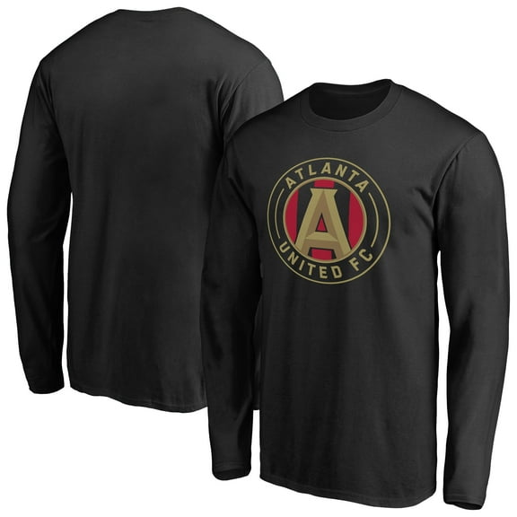Men's Black Atlanta United FC Primary Logo Long Sleeve T-Shirt