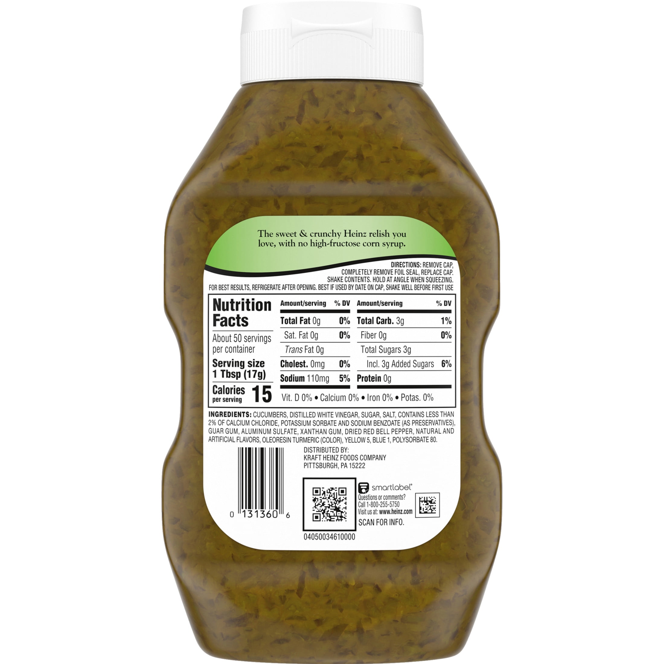 Heinz Sweet Relish Salsa Botella de 26 fl oz Heinz Sweet Relish Salsa Botella de 26 fl oz