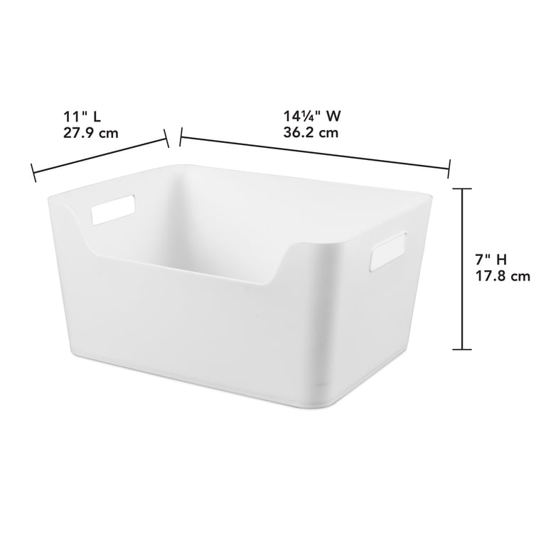 Mainstays X-Large Easy Access Bin, Versatile Open Plastic Storage