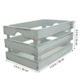 thumbnail image 5 of FUTUREORYY Storage Containers Wood Storage Basket Green 1Pcs for Daily Use and Sundries Storage, 5 of 5