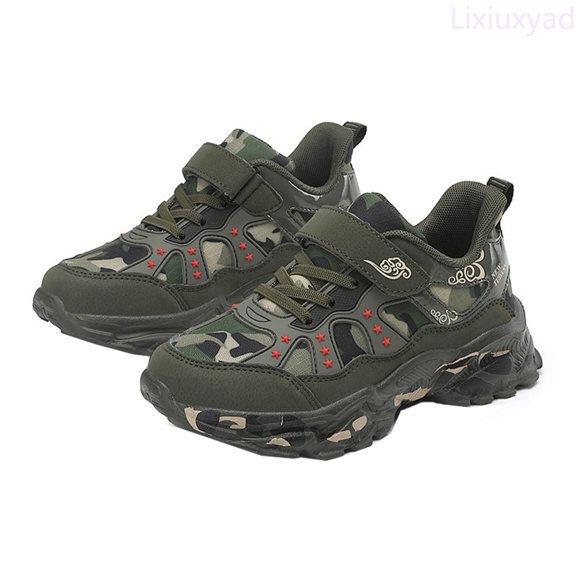 Lixiuxyad Autumn And Winter New Casual Canvas Children's Shoes Light Soft Soles Large Middle Children Training Sports Shoes Sneakers School Shoes Sizes 10.5(Little Kid 4-4.5 Years)