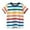 Multicolor, variant on Hiijoy Toddler Boy's Striped T-Shirt Short Sleeve Crew Neck T Shirt Casual Loose Tee Shirt