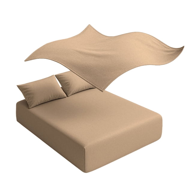 Juego de Sábanas Matrimonial Spring Air Bamboo Sense Tacto Seda Transpirable Khaki