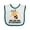 White and Green, variant on Inktastic Will You Be My Godparents Proposal Godchild Boys or Girls Baby Bib