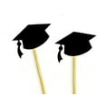 thumbnail image 2 of Darling Souvenir, Graduation Cap Hat Cupcake Toppers, Grad Party Dessert Decorations - Pack Of 40, 2 of 3