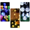 thumbnail image 2 of leyfeng Panel solar Bubble Ball String Light Control de luz 8 modos de iluminación Luz de decoración impermeable al aire libre, 2 of 8