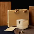 thumbnail image 2 of Miangastore 4pcs Wooden Storage Box with Lock Lid Lidded Wood Decorative Keepsake Boxes for Jewelry, 2 of 8