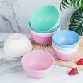 thumbnail image 3 of Zhuge 2pcs Unbreakable Cereal Bowls with Lids - Wheat Straw Fiber Bowls for Cereal or Salad-6.1*6.1*3.14inch,Beige, 3 of 5