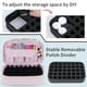 thumbnail image 5 of Funda organizadora de esmaltes de uñas VofiPremiam con capacidad para 1 lámpara de uñas y 50 botellas, 5 of 6