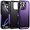 Purple, variant on for iPhone 16 Pro Case, [Shockproof] Military Grade Proof Protection [Dropproof] Rugged Protective Heavy Duty Phone Case Cover for iPhone 16 Pro (White)