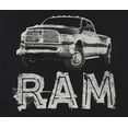 thumbnail image 2 of JH Design Men's Dodge RAM Truck Distressed Logo Pullover Hoodie, 2 of 6