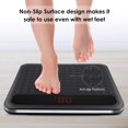 thumbnail image 4 of Báscula digital de baño Uten, báscula de alta precisión con tecnología de pedaleo, plataforma grande de silicona antideslizante y pantalla LCD digital, capacidad de 180 kg., 4 of 5