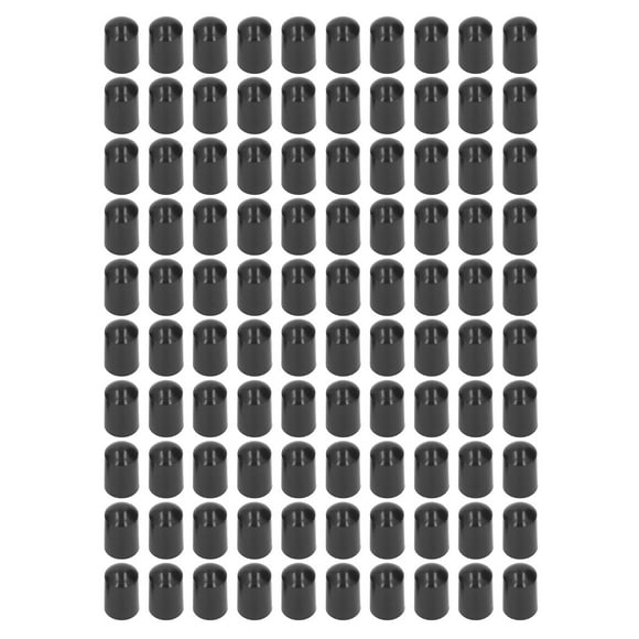 ZOUSSIQI 100Pcs Electric Fence Post End Caps Plug Insert Plastic Round Fence Post Caps High Voltage Pulse Electronic Fence System Waterproof Cap Black 12.5mm JU316-98759
