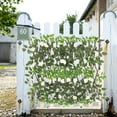 thumbnail image 4 of OUSITAID Exquisite Artificial Flower Fence Vivid Plastic Beautiful Retractable Fake Flower Fence for Wedding, 4 of 9