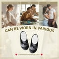 thumbnail image 7 of Haiem Black Cobra Snake Print Women's Fuzzy Memory Foam House Slipper Cozy Home Footwear Non-slip Winter Slippers-42/43, 7 of 7