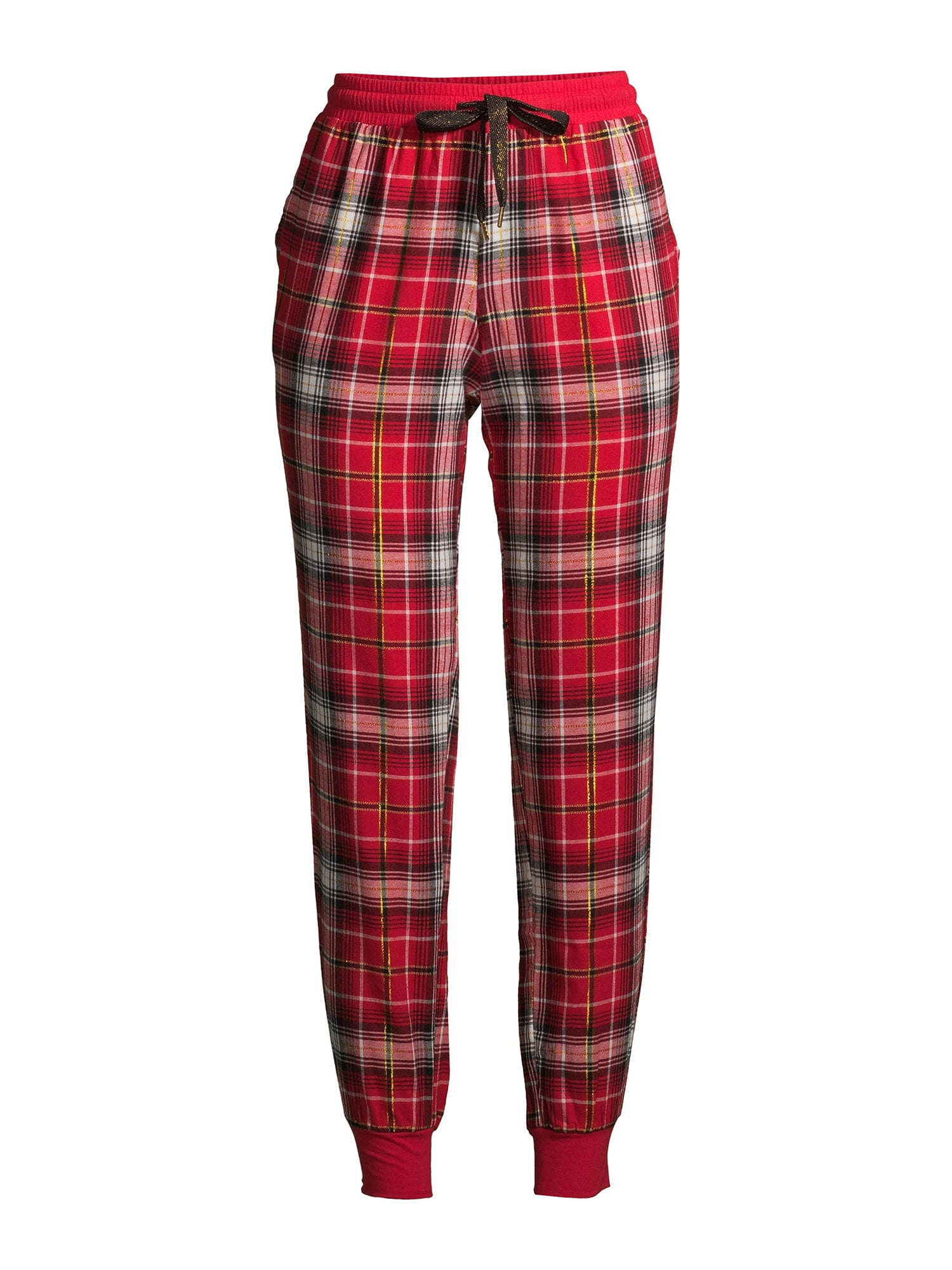 women's plaid joggers