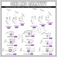 thumbnail image 2 of Torsional Springs Sweet, 45 unidades, 15 tamaños, acero inoxidable, 2 of 7