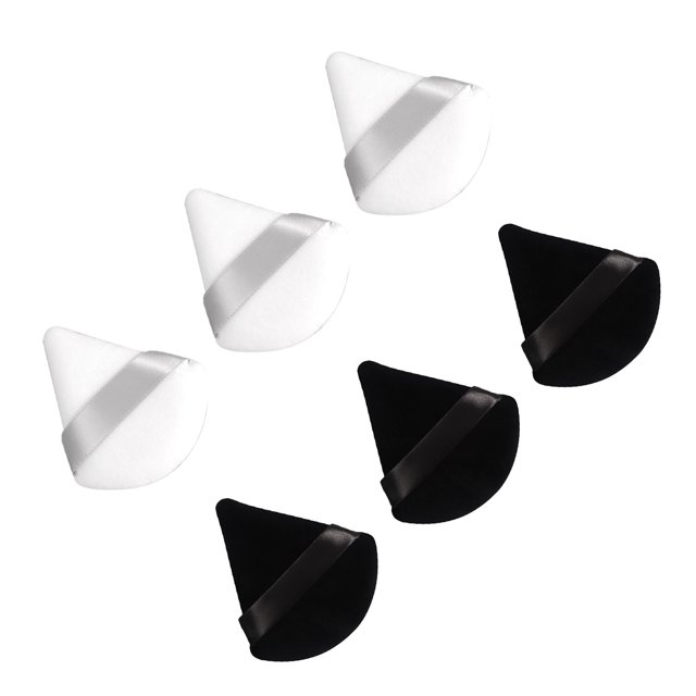 Borla de polvo triangular, 6 piezas Borla de polvo triangular Borla de maquillaje Borla triangular Estética elegante