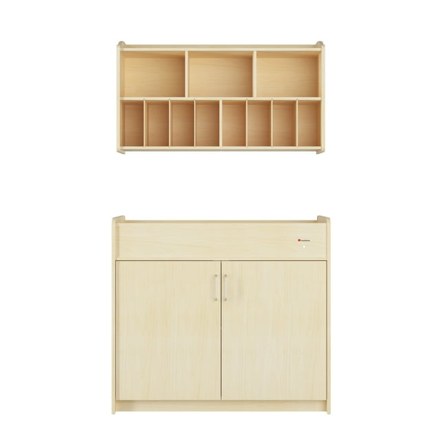 Ensemble de 2 Pcs SafeSwing Table à Langer et Organisateur Mural