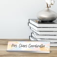 thumbnail image 3 of Mrs Chaos Coordinator, Light Pastel Novelty Office Gift Desk Sign (2 x 8"), 3 of 3