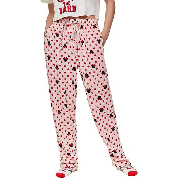 Disney Womens Printed Straight Leg Pants