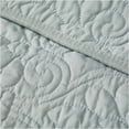 thumbnail image 2 of JERFIT Oversized Quilted Cotton Throw Blanket, Ultra Soft & Lightweight All-Season Decorative Bedspread for Couch, Sofa, Bed, Seafoam Green, 2 of 2