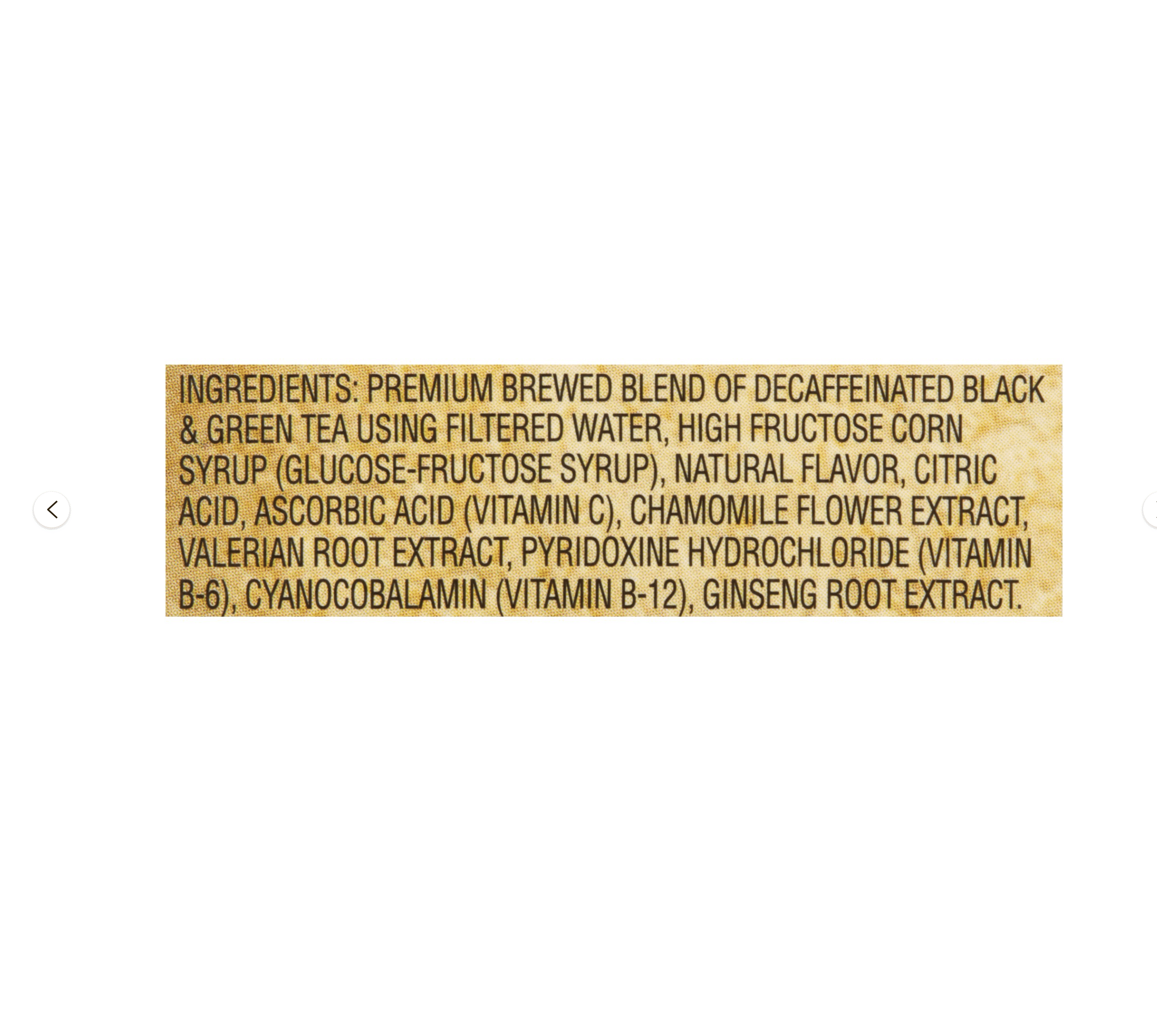 Arizona Beverages USA Arizona Rx Stress Iced Tea, 128 oz