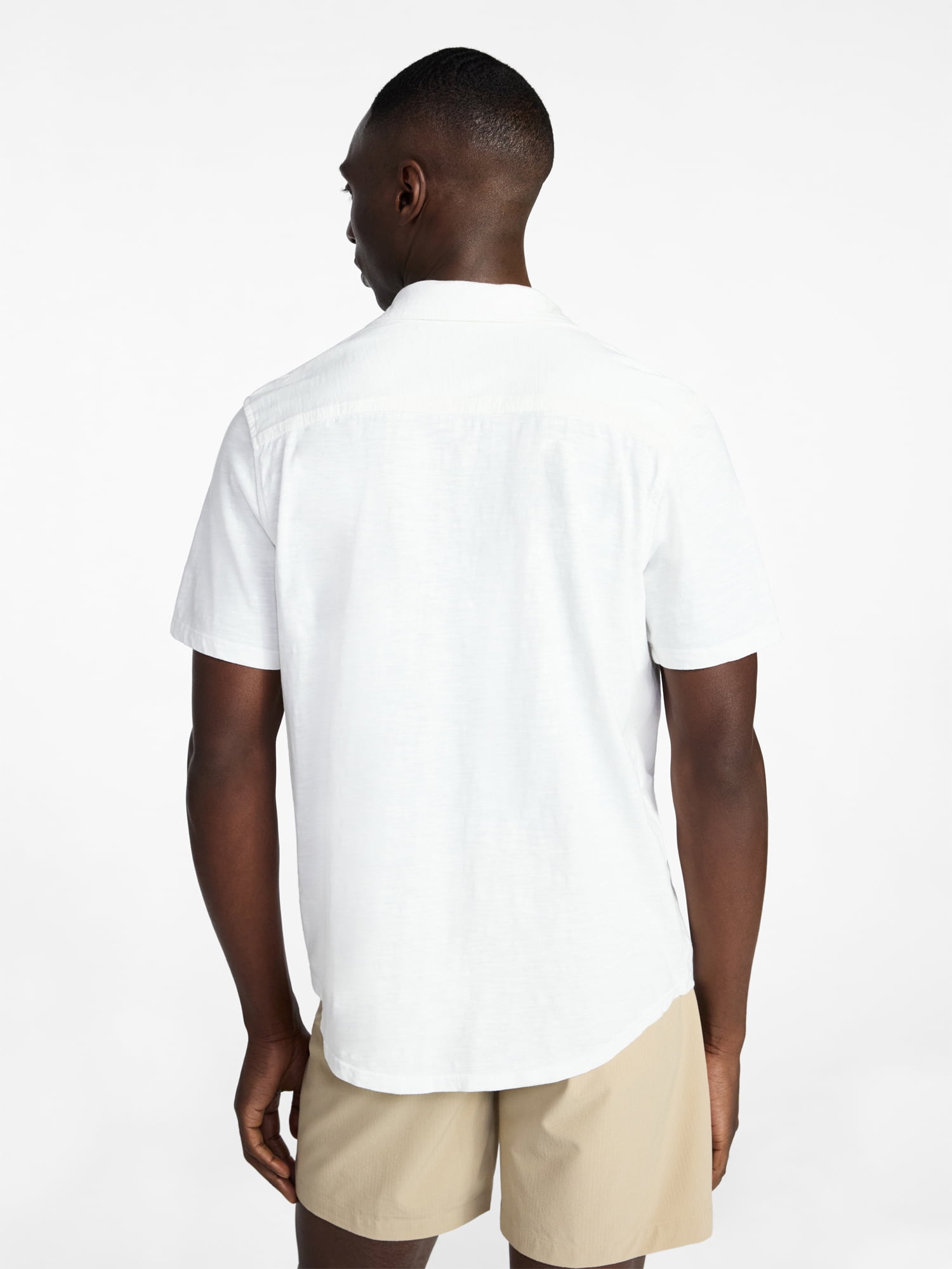 George Men's and Big Men's Knit Button-up Shirt with Short Sleeves, Sizes S-5XL