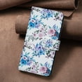 thumbnail image 6 of ELEHOLD Flip Wallet Phone Case For iPhone 7 / 8 / SE 2022 & 2020, Cute Butterfly Floral PU Leather Elegant Folio Design Card Slots, Kickstand  Magnetic ClosureShockproof Case Cover ,F, 6 of 6