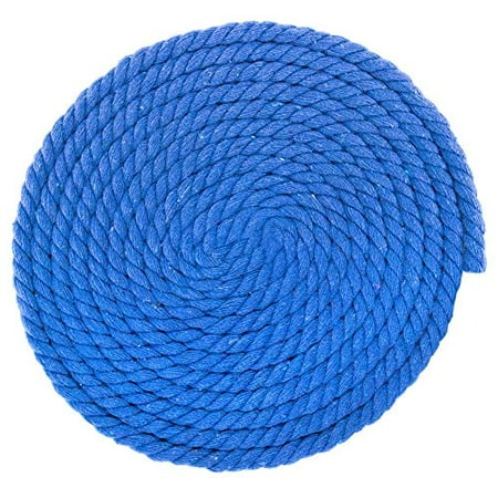 

West Coast Paracord Twisted 3 Strand Natural Cotton Rope Artisan Cord – 1/4 1/2 5/8 3/4 and 1 Inch Diameters – 10 25 50 100 Feet