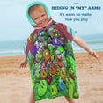 thumbnail image 6 of Plants Vs Zombies Hooded Towel for Kids - Toddler Bath Towel Kids Beach Towel with Hood, Girls Boys Pool Swim Cover-up Quick Dry, Microfiber Soft Poncho Towel, 6 of 8