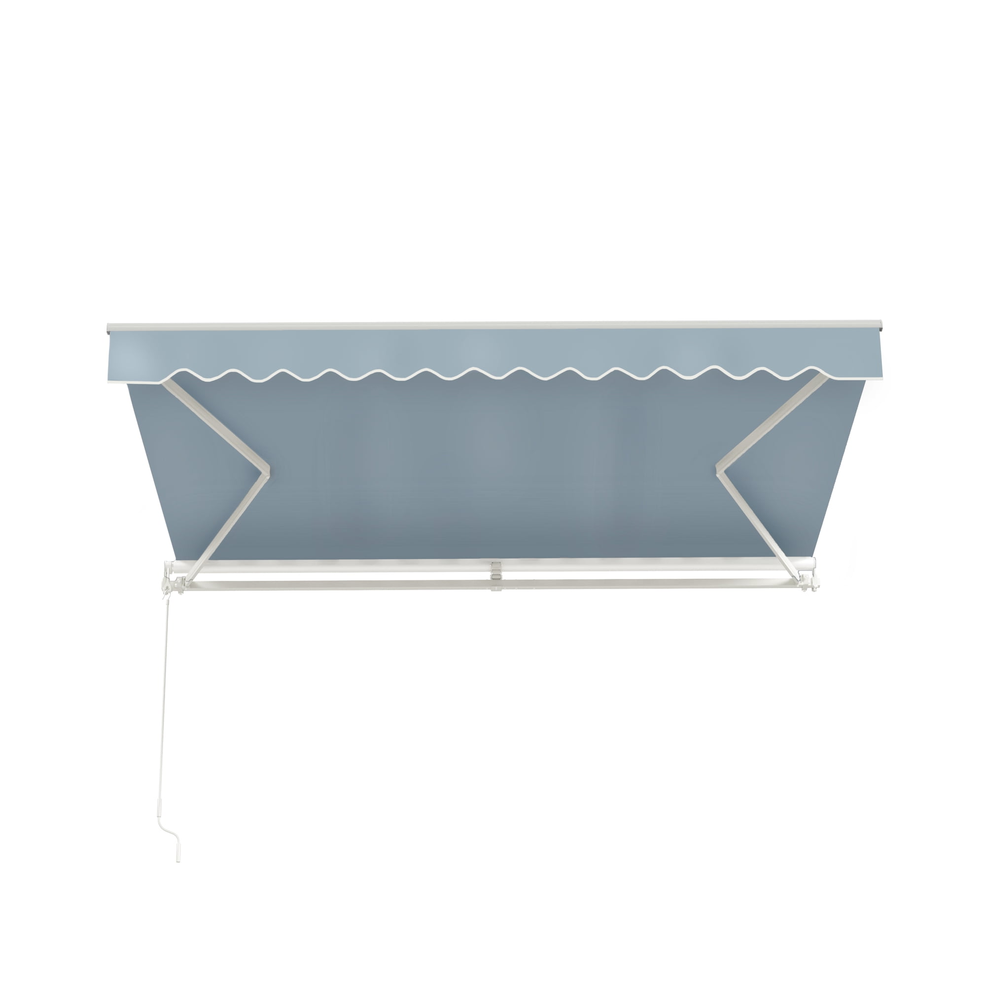 ALEKO Retractable Home Patio 13 x 10 feet Awning Sky Blue Canopy Sunshade