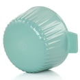 thumbnail image 5 of Martha Stewart Everyday Enameled Cast Iron 3 Quart Embossed Stripe Dutch Oven with Lid in Turquoise, 5 of 7