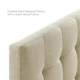 thumbnail image 4 of Modway Lily Tête de Lit Capitonnée en Tissu de Lin pour Grand Lit, Beige, 4 of 4