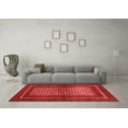 thumbnail image 3 of Ahgly Company Machine Washable Indoor Round Persian Red Traditional Area Rugs, 4' Round, 3 of 4