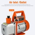 thumbnail image 5 of Single-Stage Rotary Vane Vacuum Pump Air Conditioner Refrigerant HVAC Tool with Oil Bottle for R12 R22 R134a R410a,for Resin Degassing, Refrigeration Maintenance, Vacuum Package etc, 5 of 9